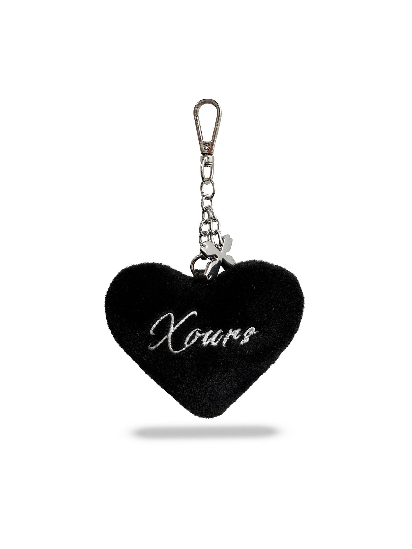 XOURS Heart Fur Charm - Black