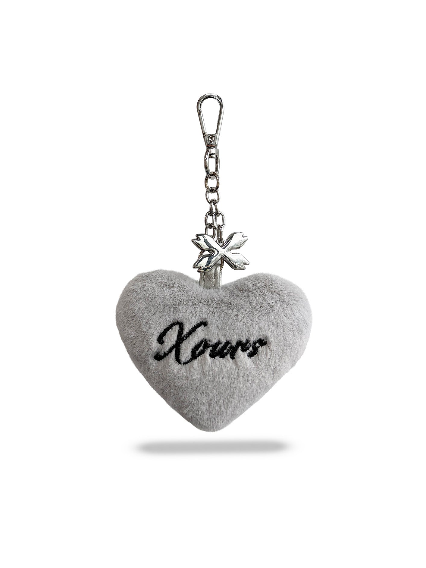 XOURS Heart Fur Charm - Grey