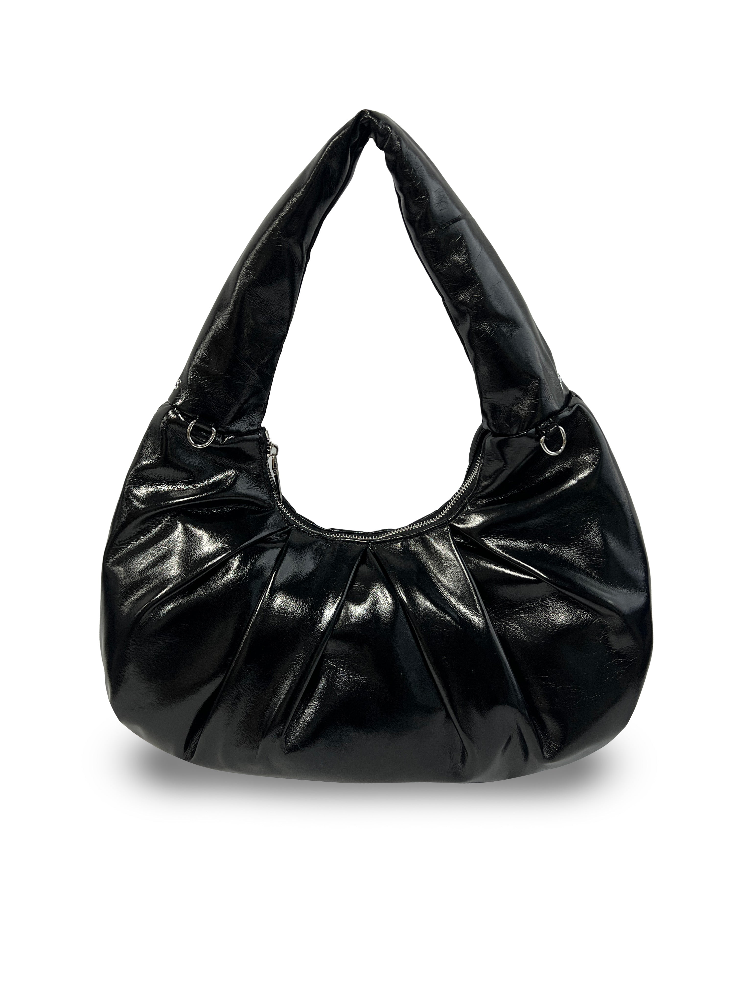 Nova Shoulder Bag - Metallic Black