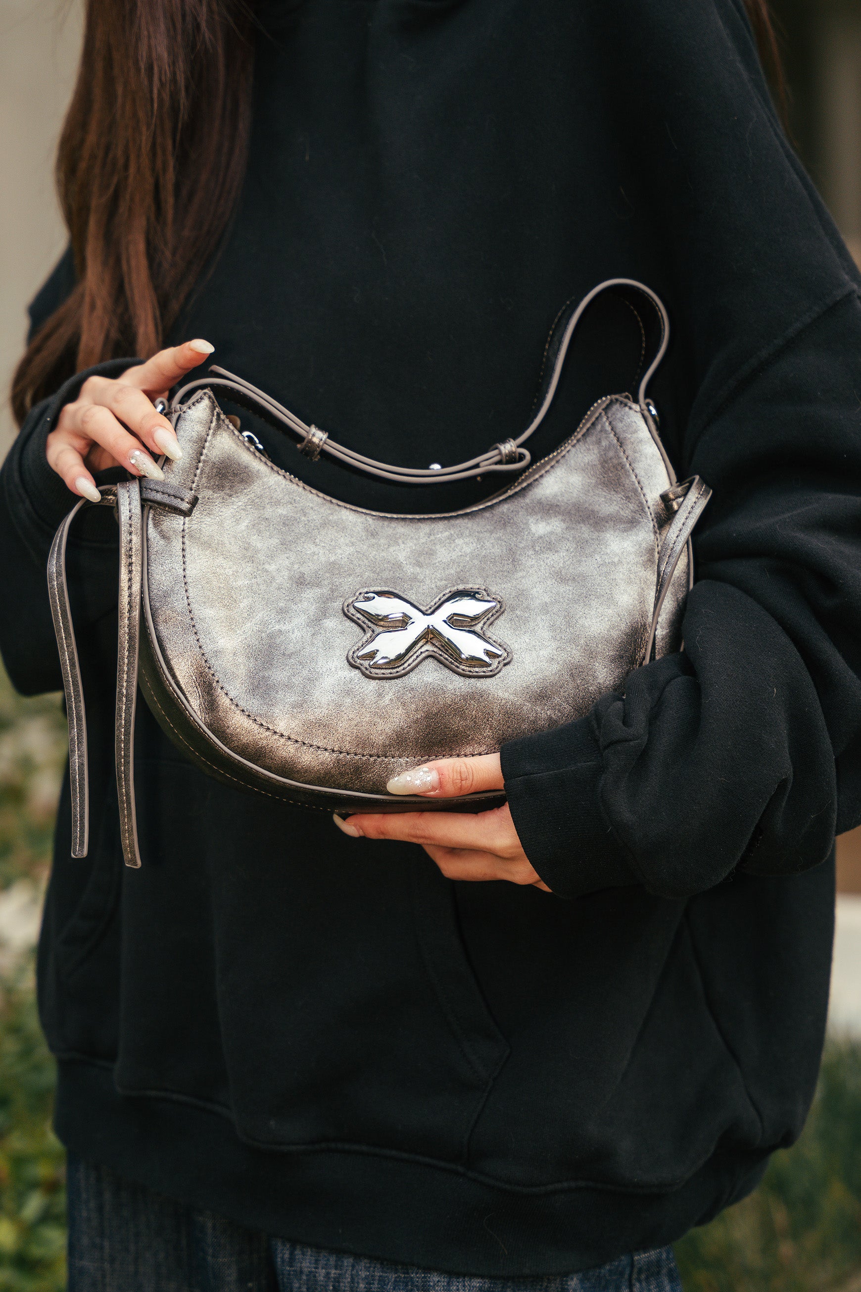 Luna Bag - Silver Grey