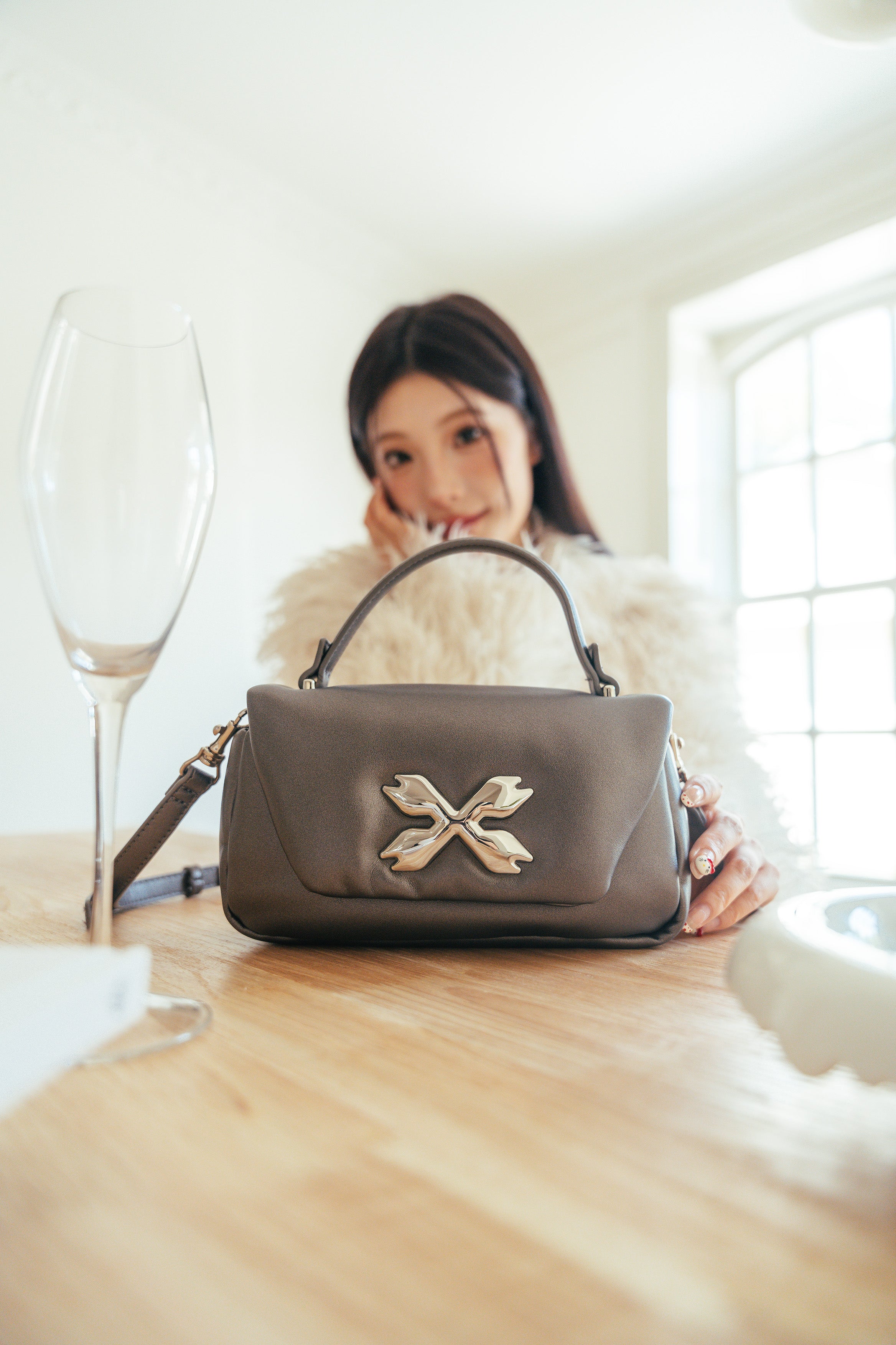 Nimbus Crossbody Bag - Smoky Gunmetal