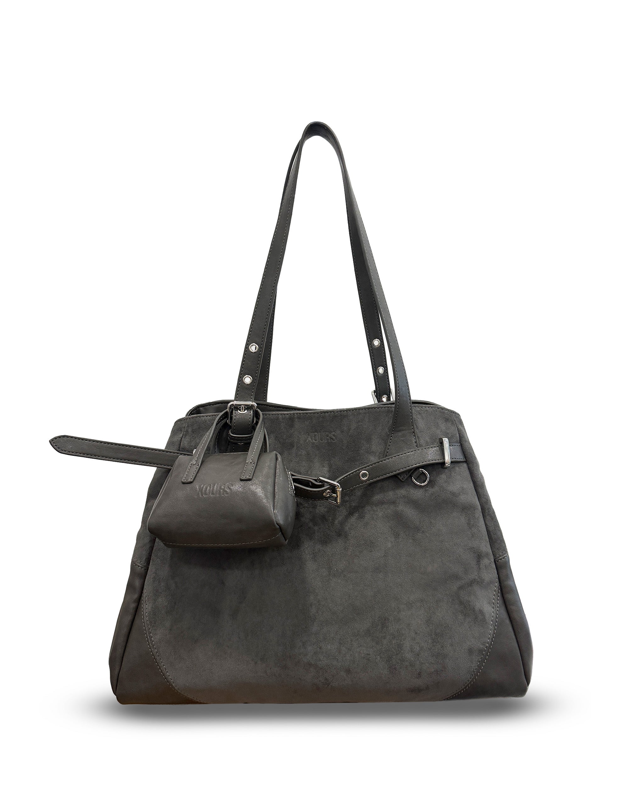 XOURS - MINI BAG CHARM - Brown And Grey