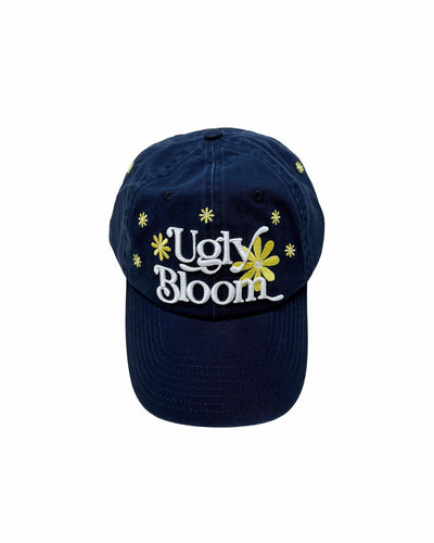 Ugly Bloom - Lemon Daisy Baseball Cap - Navy Blue Colourway
