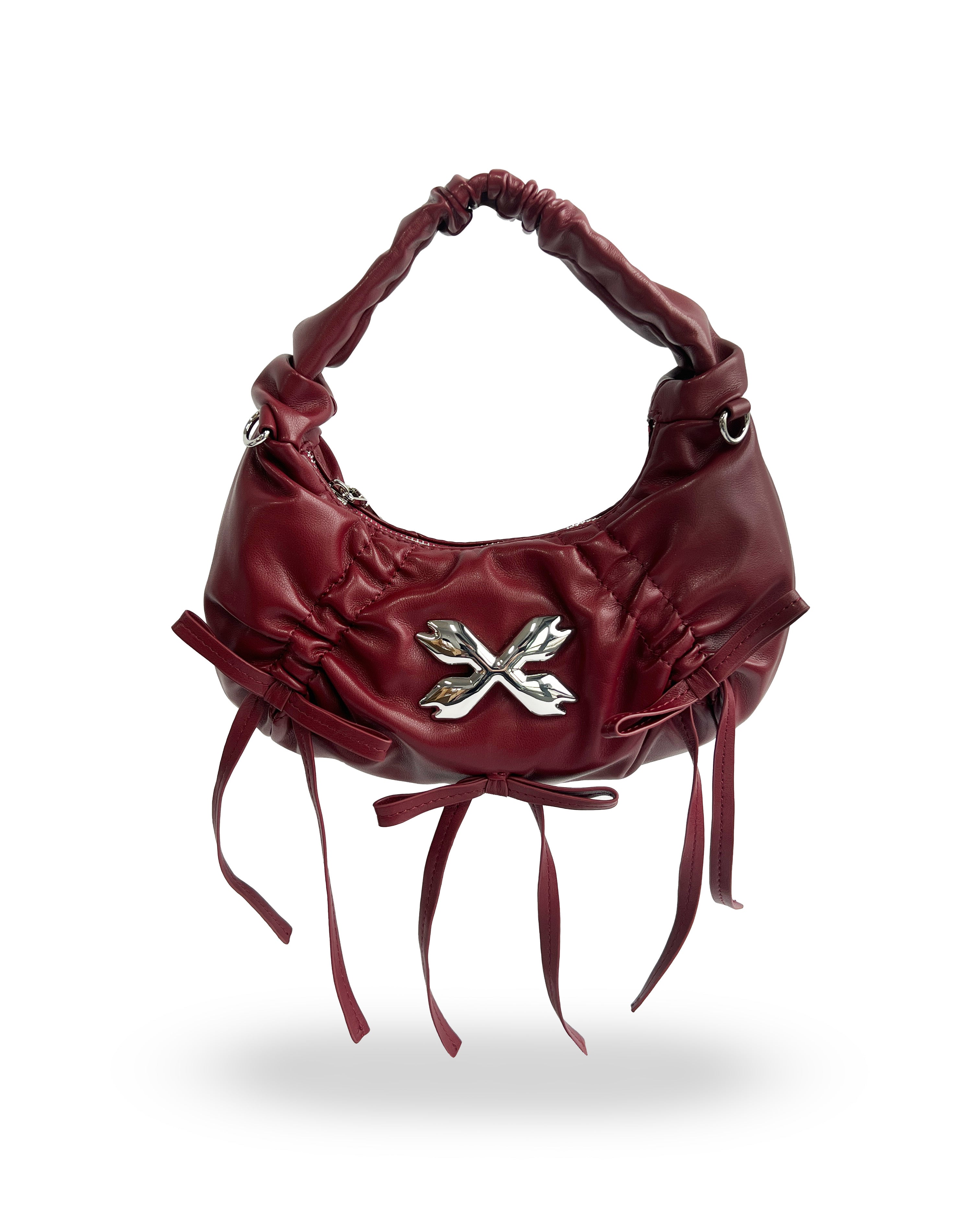 Aria Ribbon Bag - Deep Garnet