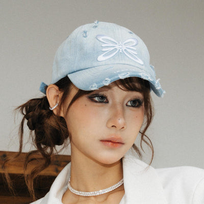 Ugly Bloom - Iris Baseball Cap - Denim Colourway