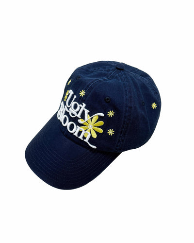 Ugly Bloom - Lemon Daisy Baseball Cap - Navy Blue Colourway