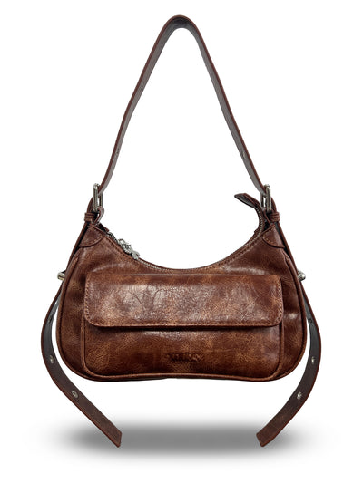 Nora Shoulder/Crossbody Bag - Brown