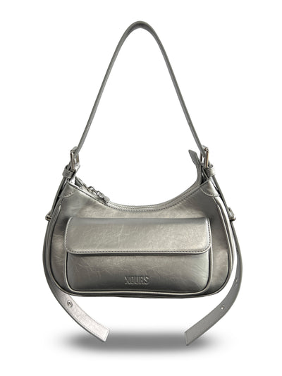 Nora Shoulder/Crossbody Bag - Silver