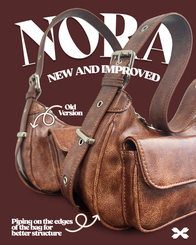 Nora Shoulder/Crossbody Bag - Brown