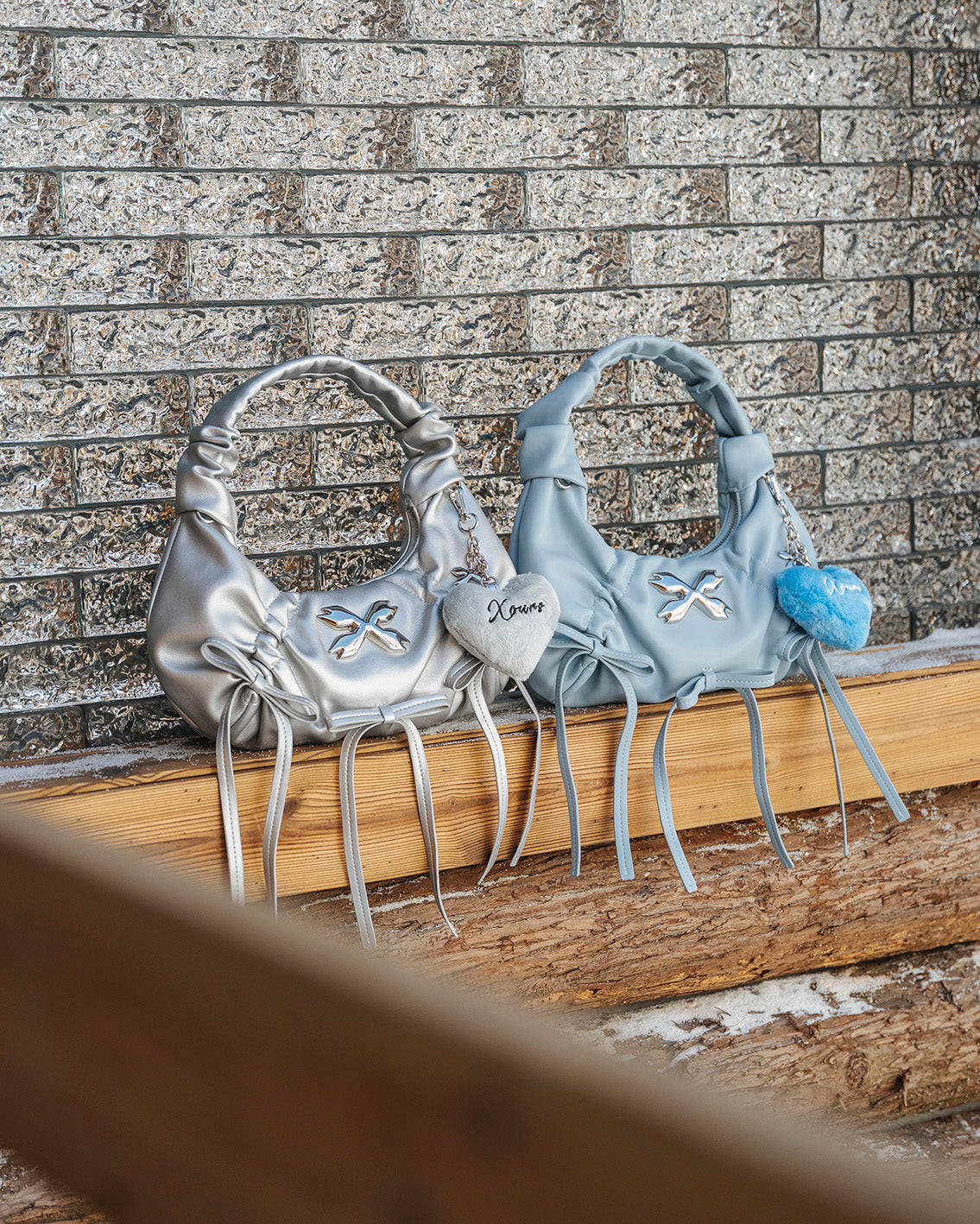 Aria Ribbon Bag - Baby Blue (NEW)