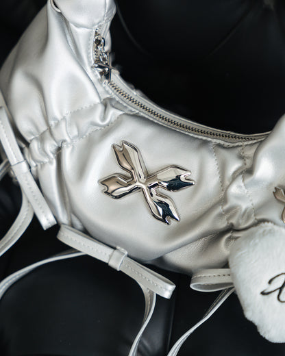 Aria Ribbon Bag - Silver (NEW)