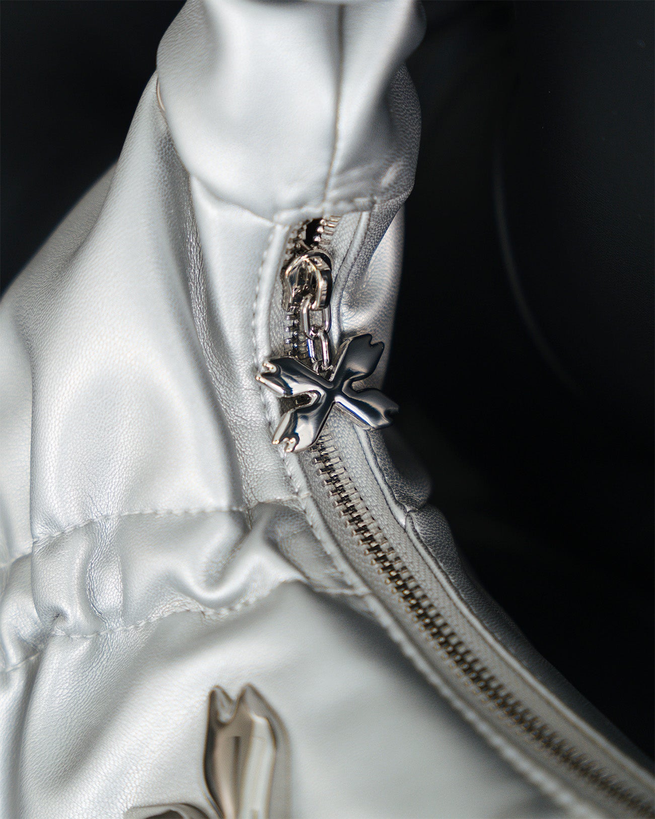 Aria Ribbon Bag - Silver (NEW)