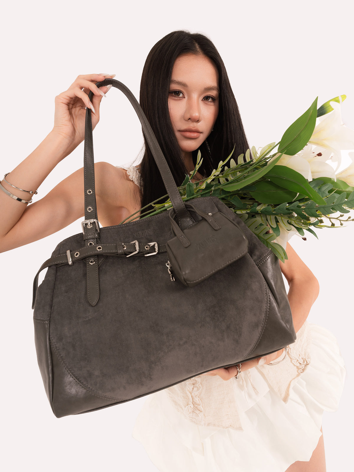 Soleia Bag - Charcoal Grey Colour