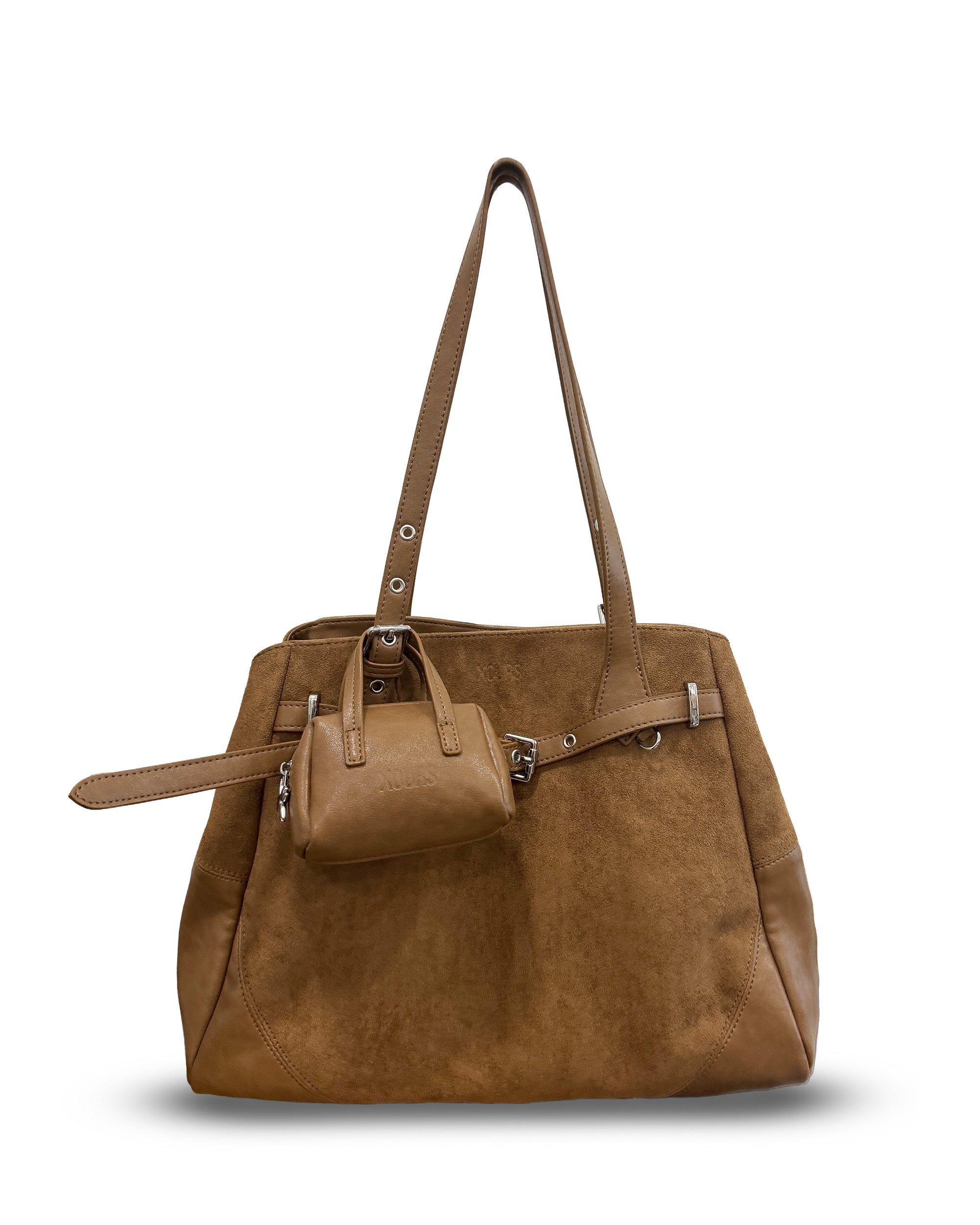 XOURS - MINI BAG CHARM - Brown And Grey