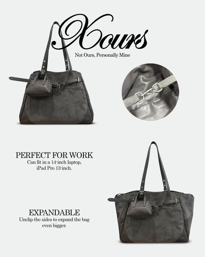 Soleia Bag - Charcoal Grey Colour