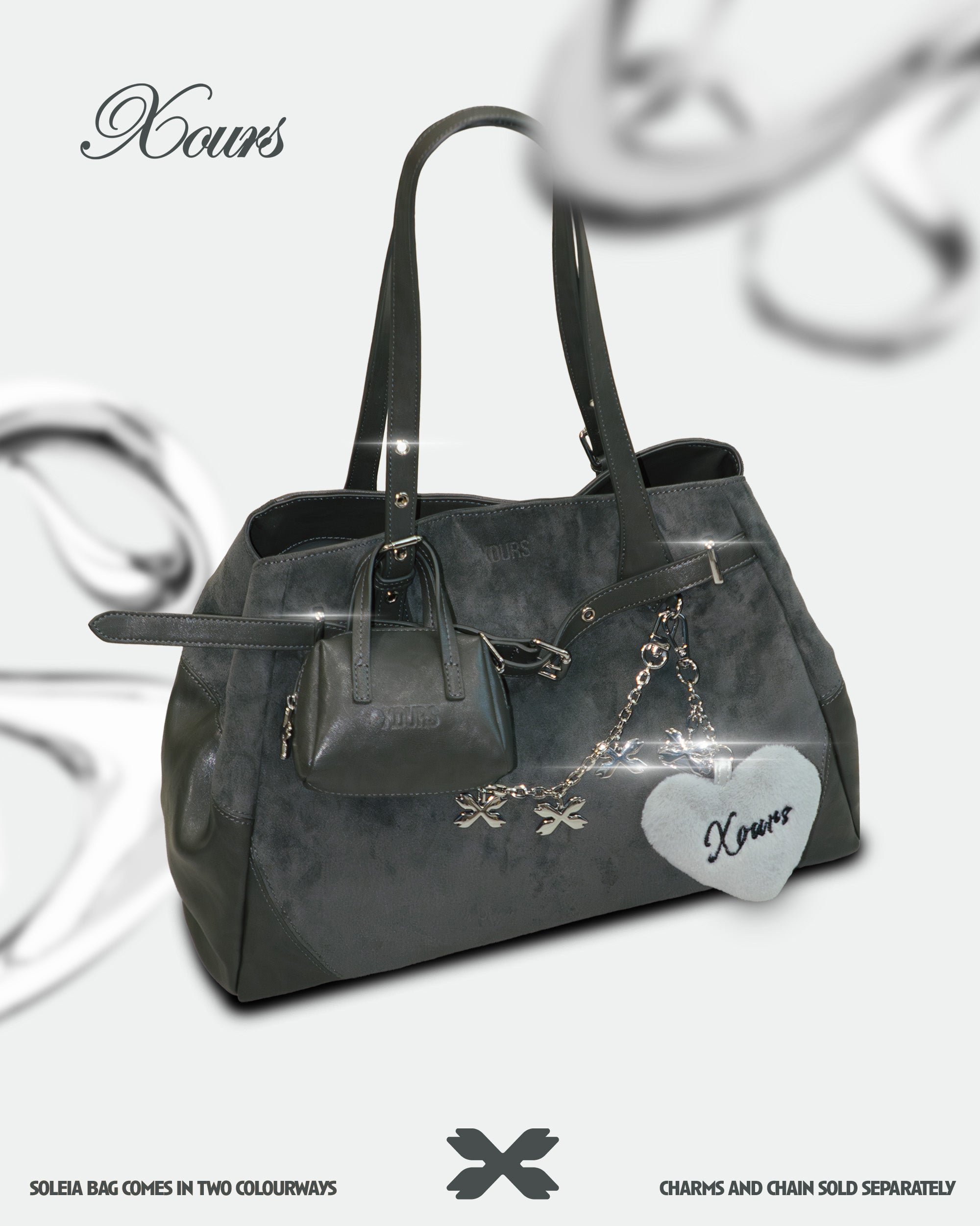 Soleia Bag - Charcoal Grey Colour